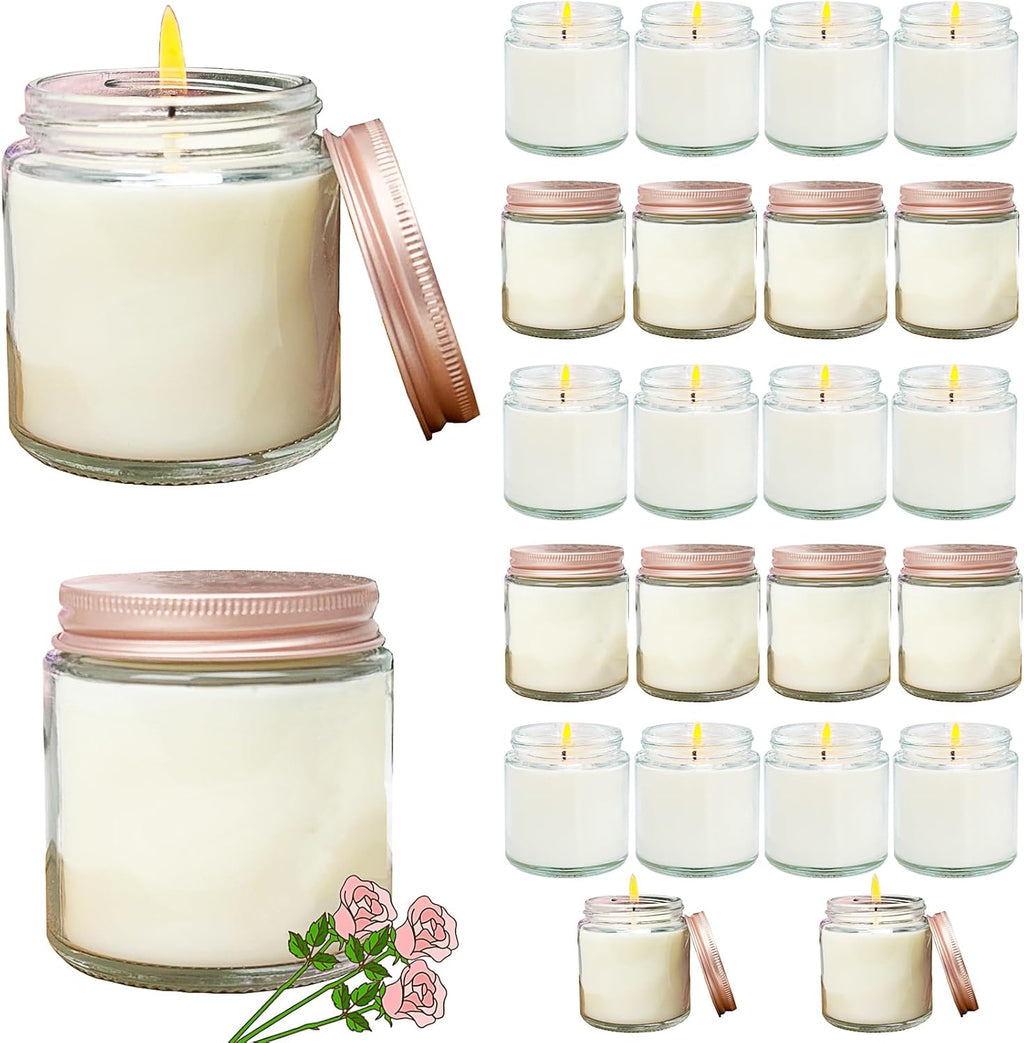 Soy Luxe Black Scented Candle — Pink-Rose Flavor