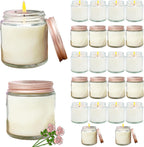 Soy Luxe Black Scented Candle — Pink-Rose Flavor