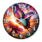 Battery Operated Modern Blue Wall Clock — 12"