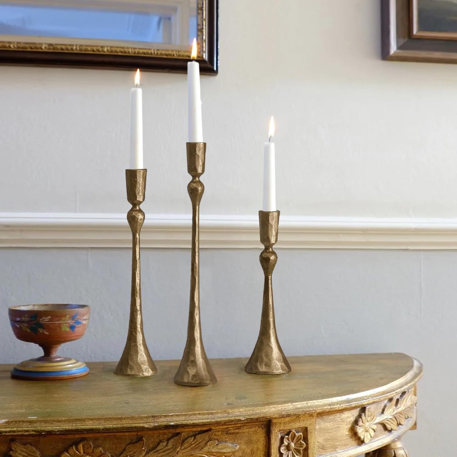 Vintage Luxe Metal Candle — Set of 3 - View 5
