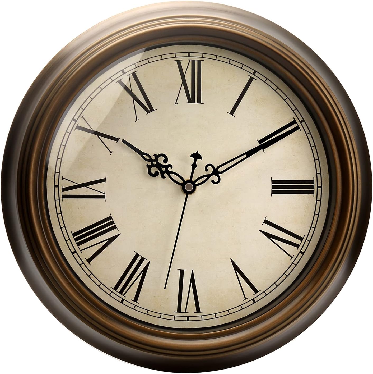 Battery Operated Mid-Century Black Wall Art — 13" — Brown