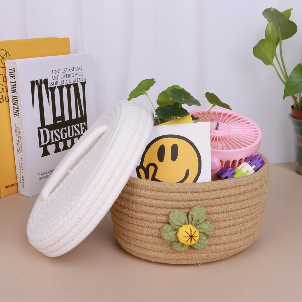 Boho Rattan Storage Basket - View 7