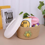 Boho Rattan Storage Basket - View 7