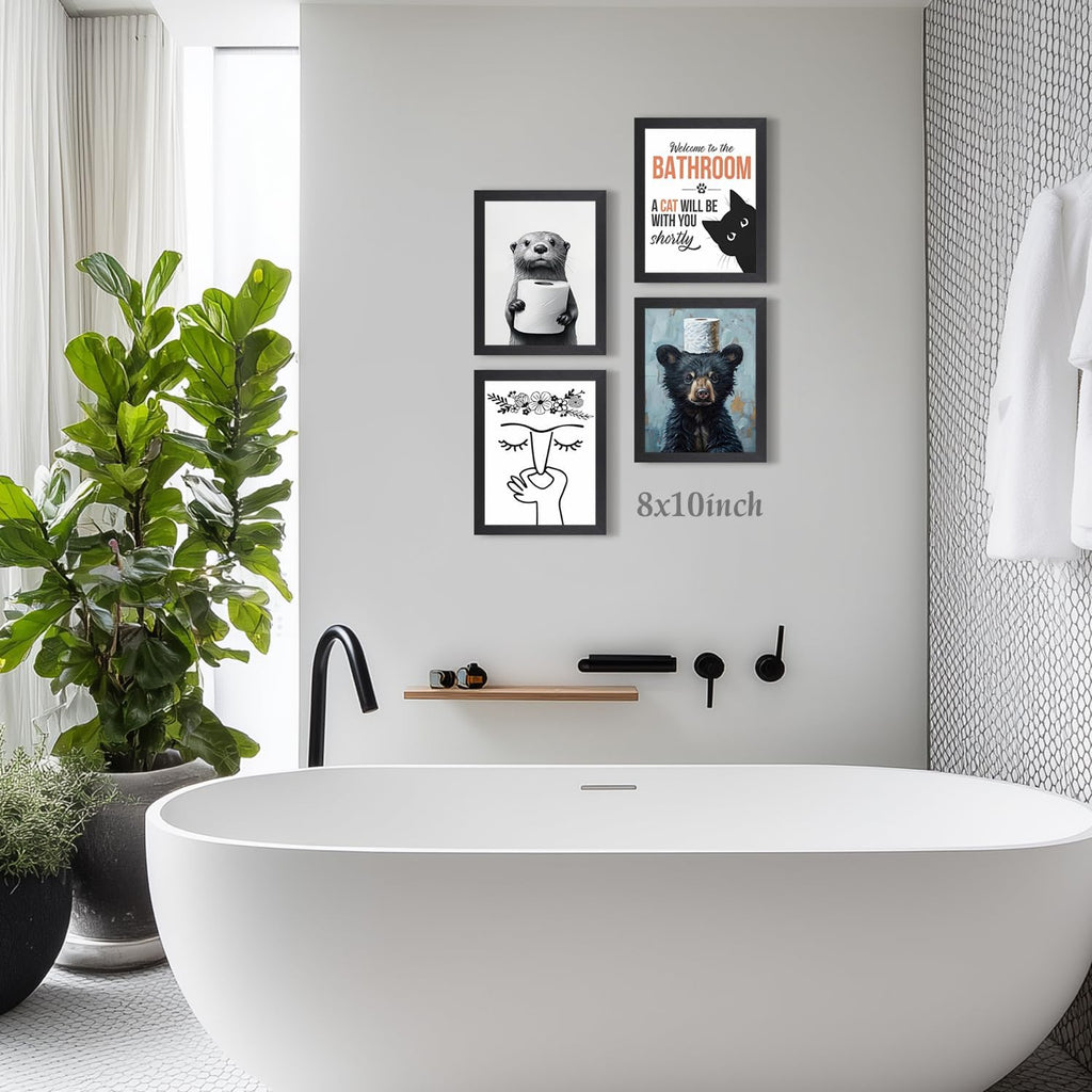 Framed Modern Black Wall Decor — 10" - View 5
