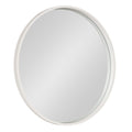 Round Modern Wood Wall Mirror — 25.6"