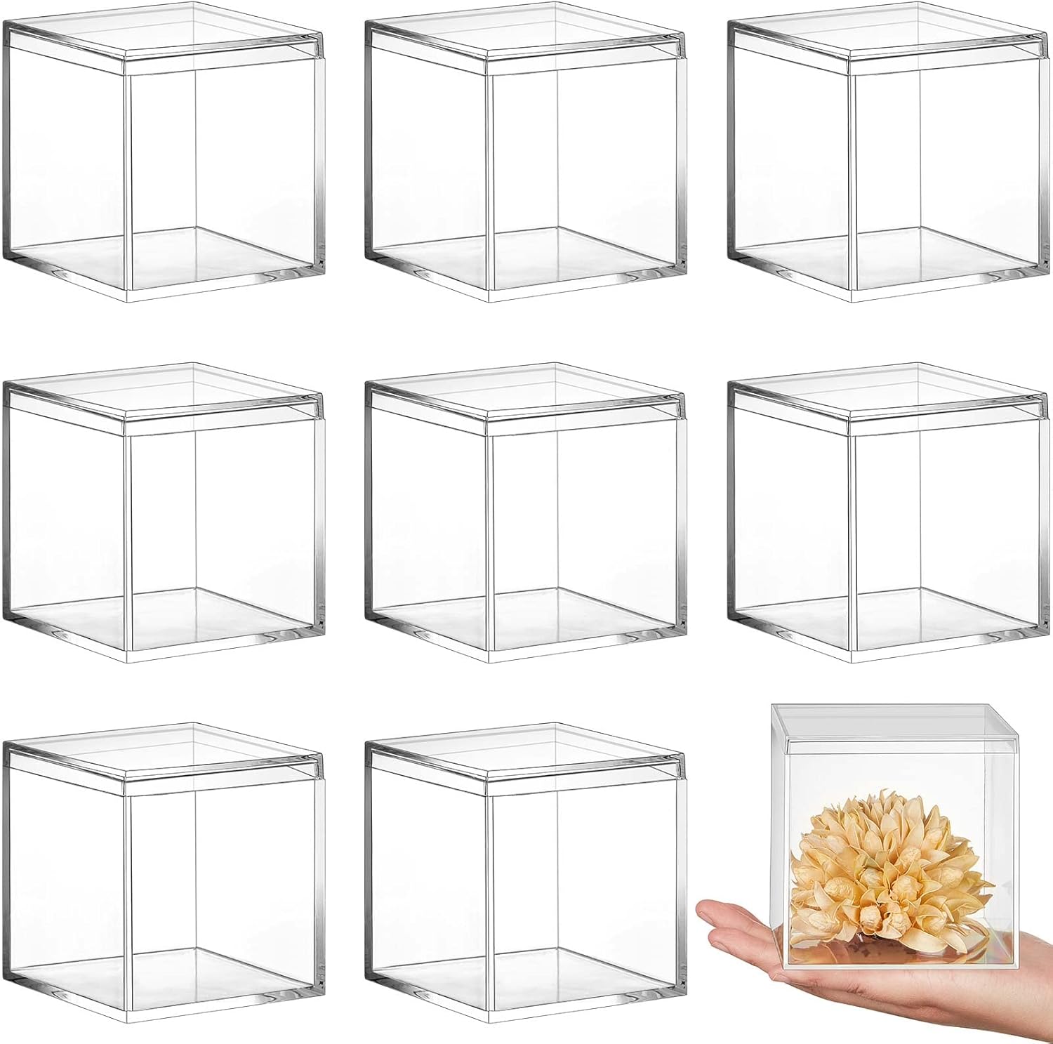 Metal Storage Basket — 2" — 3.9 x 3.9 x 3.9 Inch