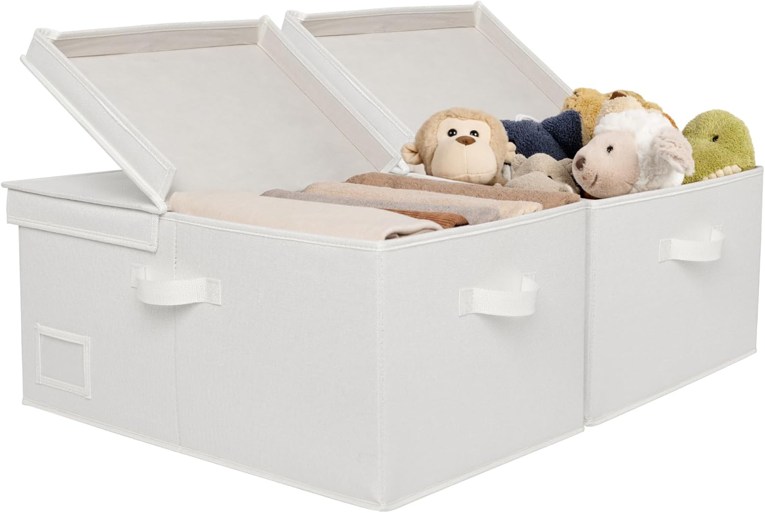 Beige Storage Bin — Ivory