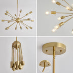 Luxe Black Chandelier - View 7