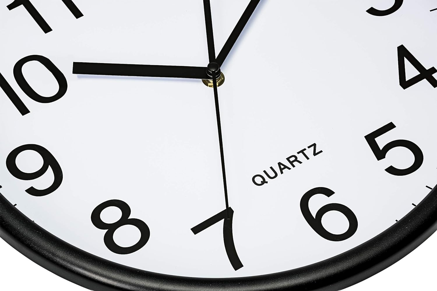 Battery Operated Black Wall Clock — 13" - View 2