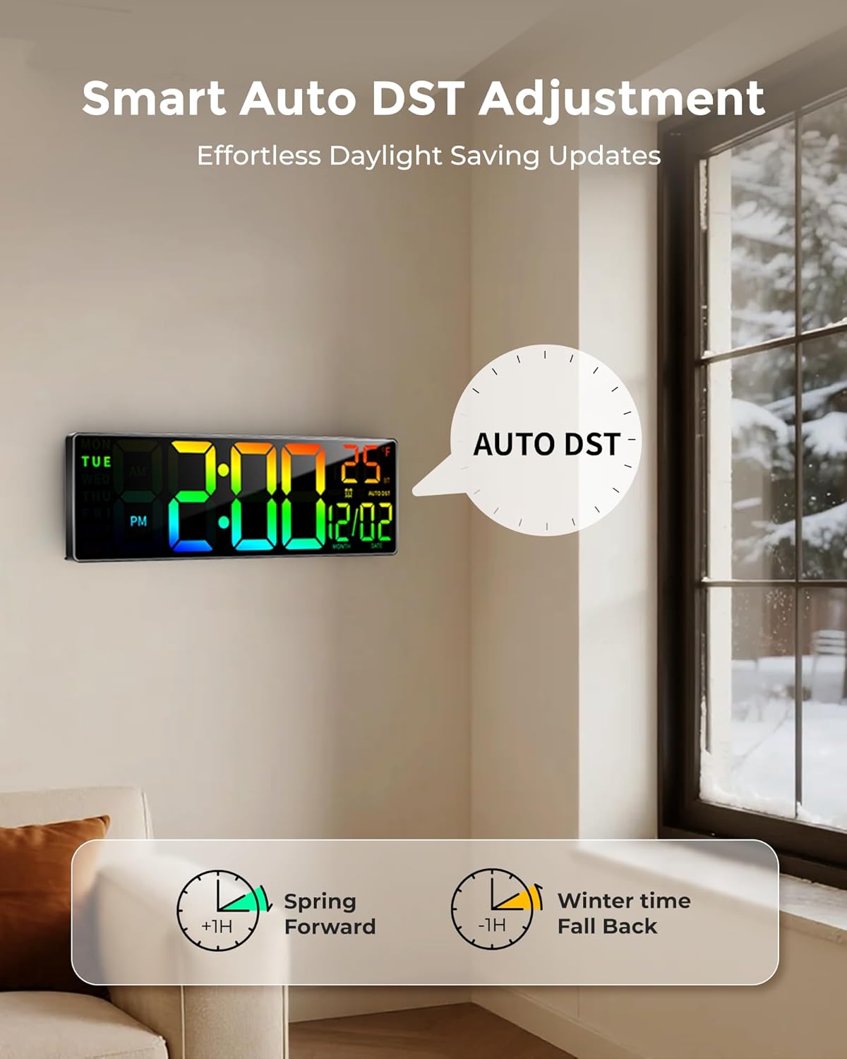 RGB Wall Clock — 16.5" - View 6