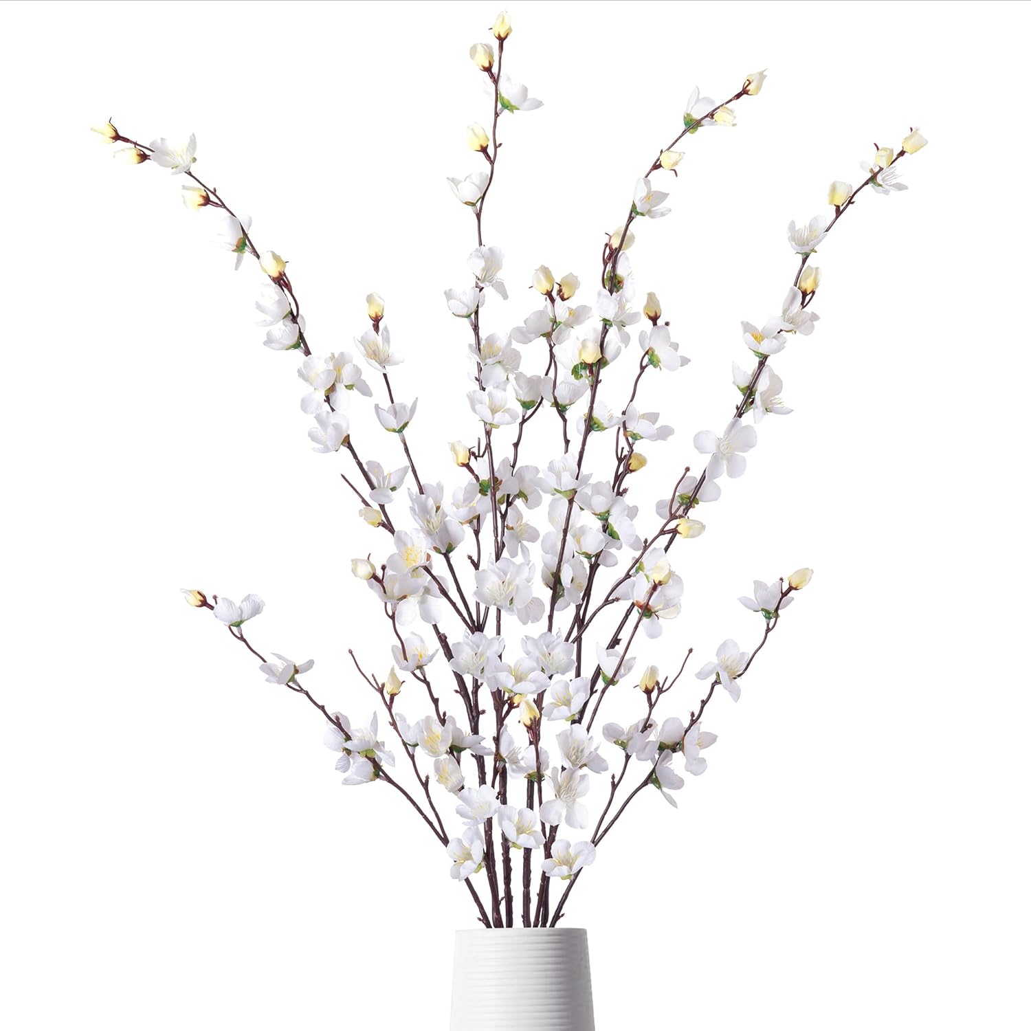 Pink Artificial Flowers — White-3cha