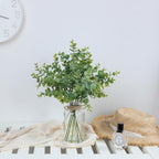 Farmhouse Glass Artificial Plant — 14" - View 5