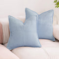 Boho Beige Throw Pillow Cover — 18" — 18" x 18" (Pack of 2)