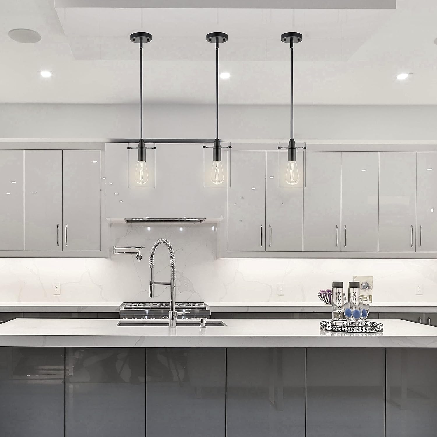 Black Pendant Light - View 5