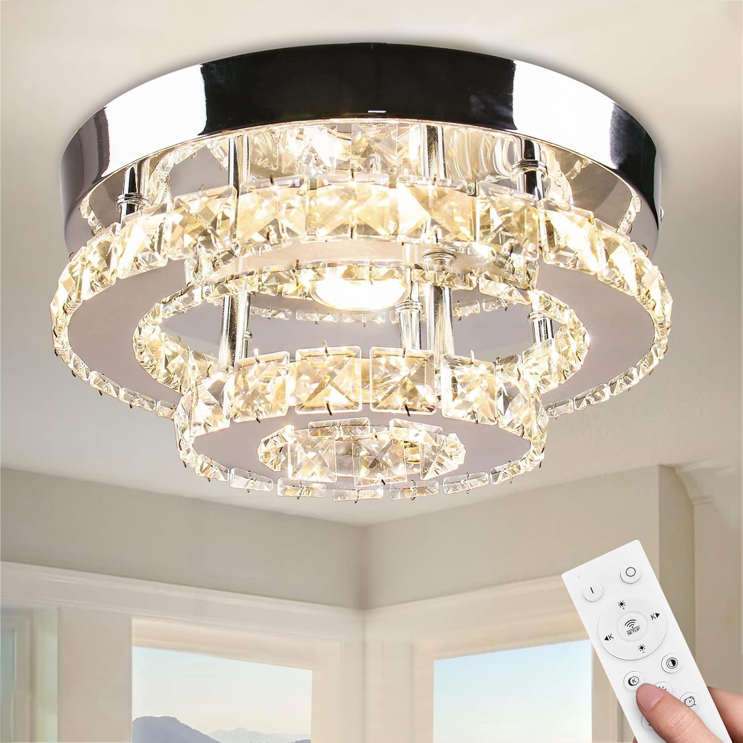 Luxe Gold Chandelier — Dimmable