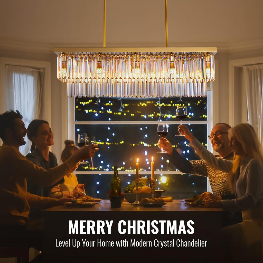 Dimmable Luxe Glass Chandelier — 12-Light - View 4