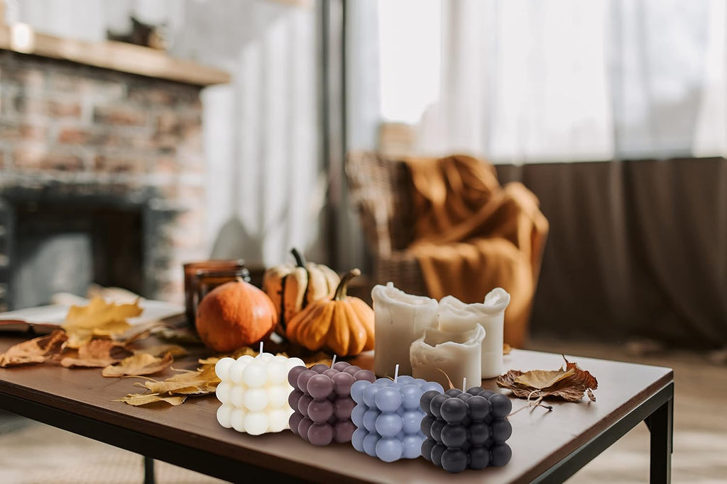 Scented Blue Candle Set - View 5