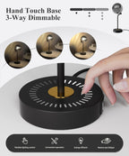 Dimmable Mid-Century Glass Table Lamp - View 6