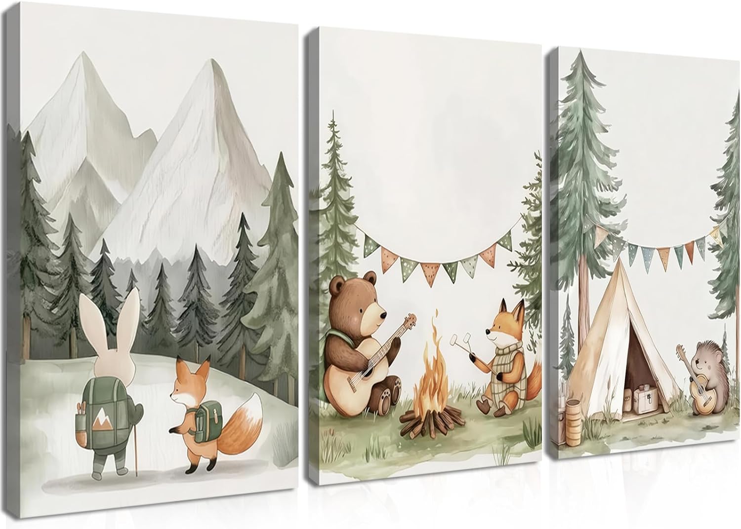 Framed Fabric Canvas Wall Art — 16" — Wildlife