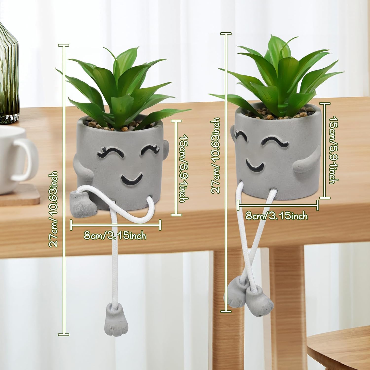 Grey Faux Plant - View 4