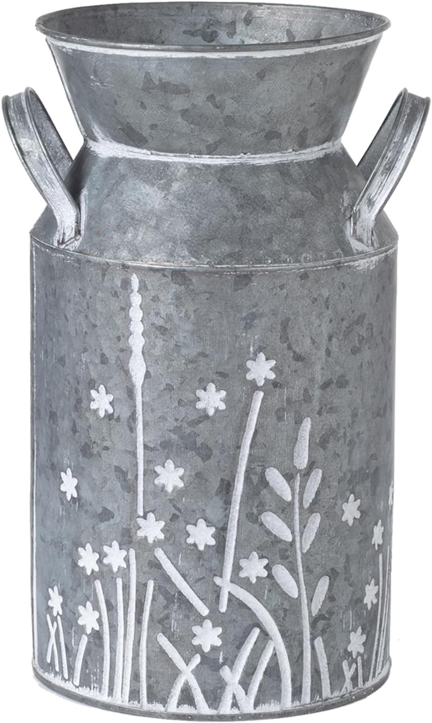 Vintage Farmhouse Metal Vase - View 2