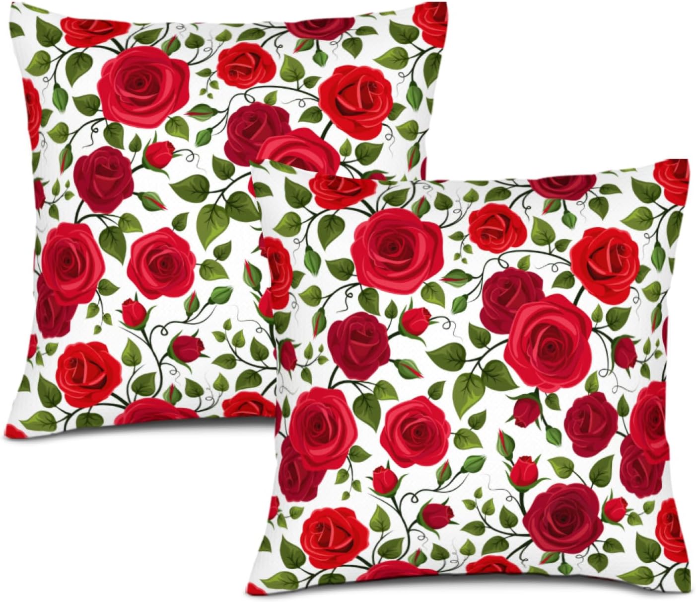 Boho Brown Throw Pillow Cover — 18" — Rose