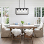 Adjustable Farmhouse Black Chandelier — 4-Light - View 9
