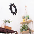 Boho Black Round Mirror - View 4
