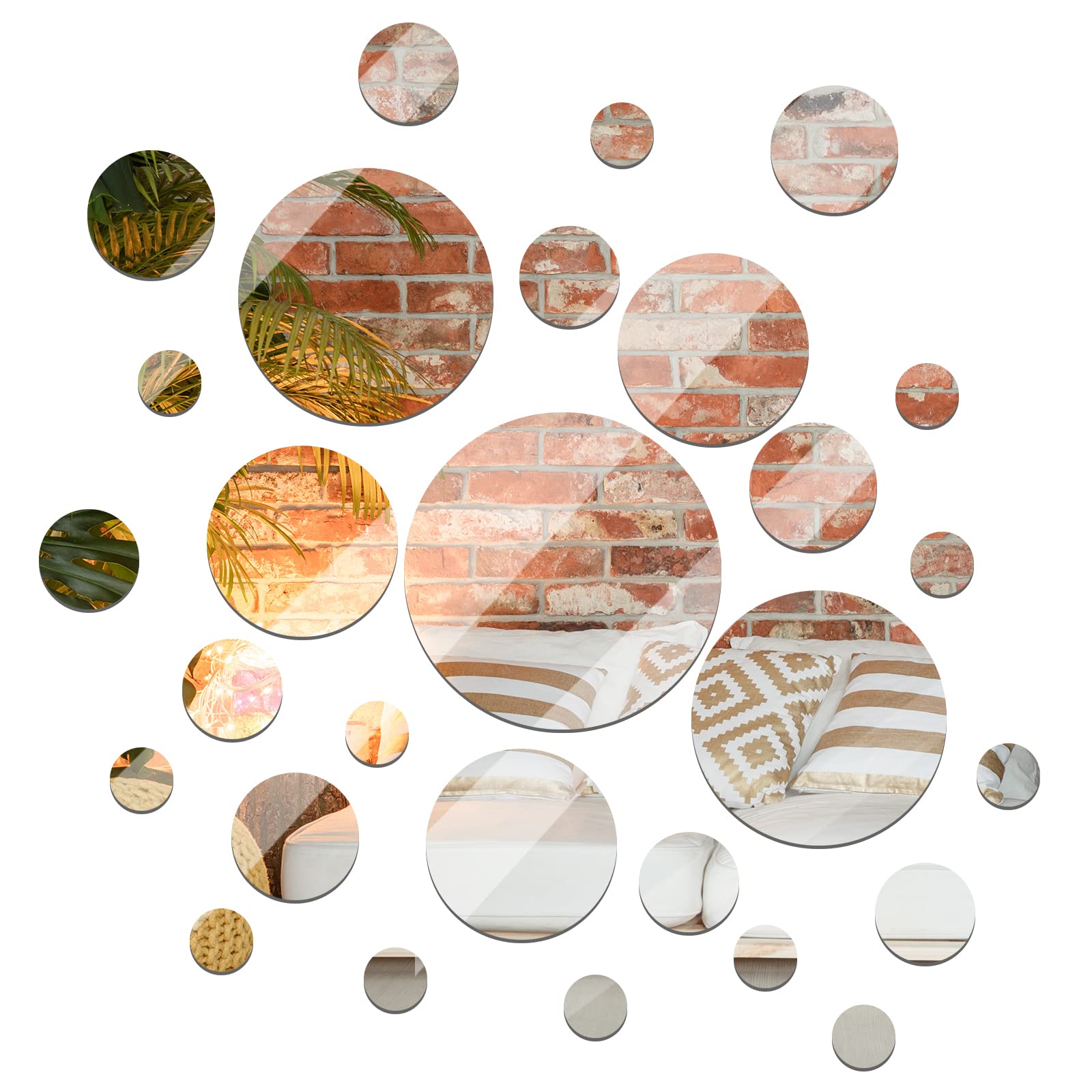 Glass Round Mirror — 10"
