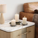 Black Pillar Candle — Set of 2 - View 7