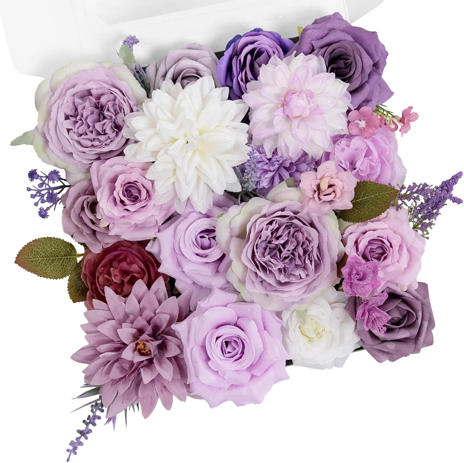 Black Artificial Flowers — Purple