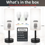 Round Beige LED Bulb — Set of 2 - View 4