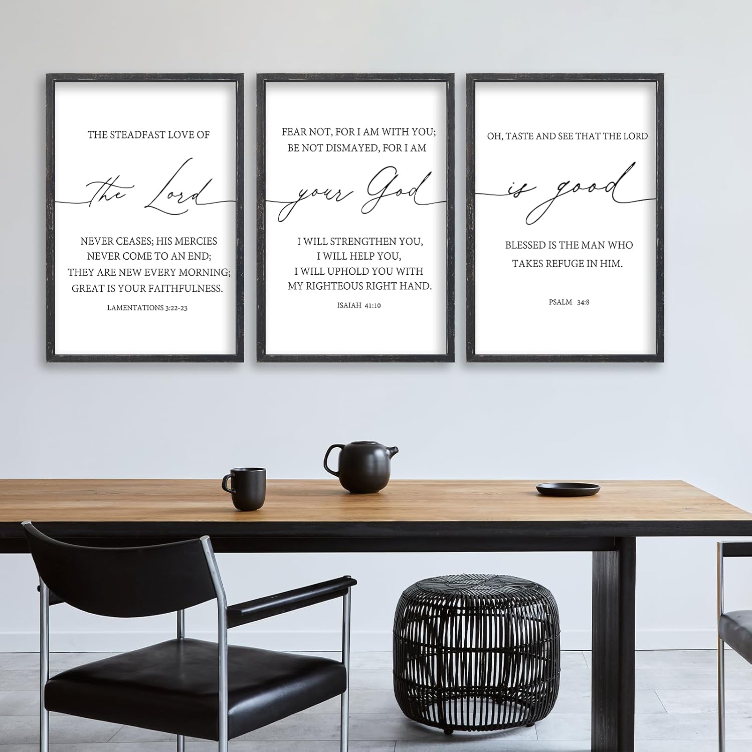 Framed Farmhouse Black Wall Art — 24" - View 5