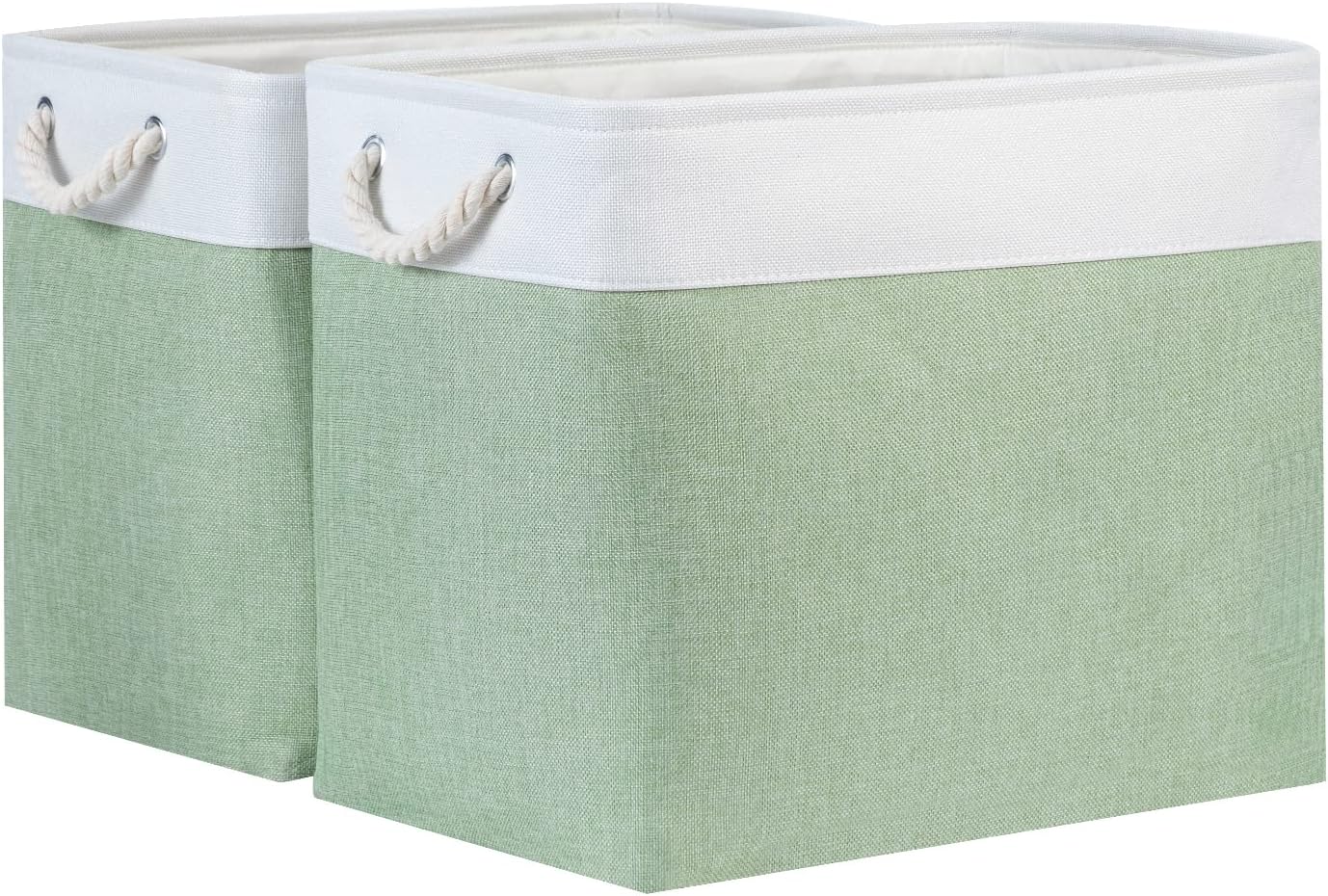 Beige Storage Basket — 17x12 — 2 Pack-XL-17x12x15 In