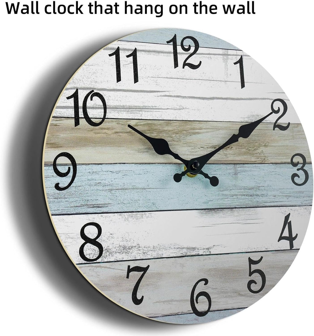 Battery Operated Blue Wall Clock — 18" - View 2