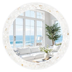 Framed Brown Wall Mirror — 30"