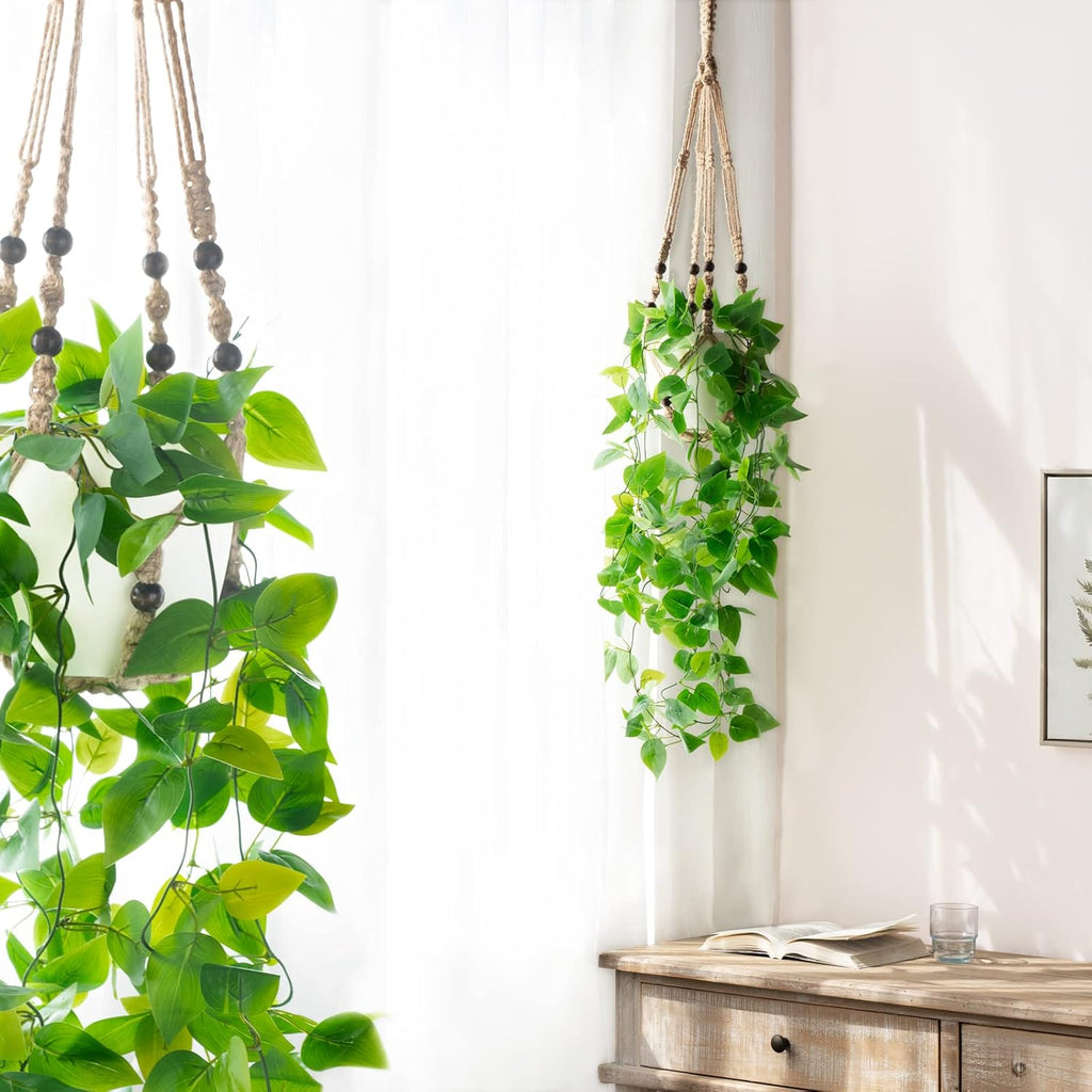 Boho Black Artificial Plant - View 2