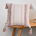 Tufted Boho Pink Throw Pillow Cover — 20" — 22" x 22" (Pack of 1)