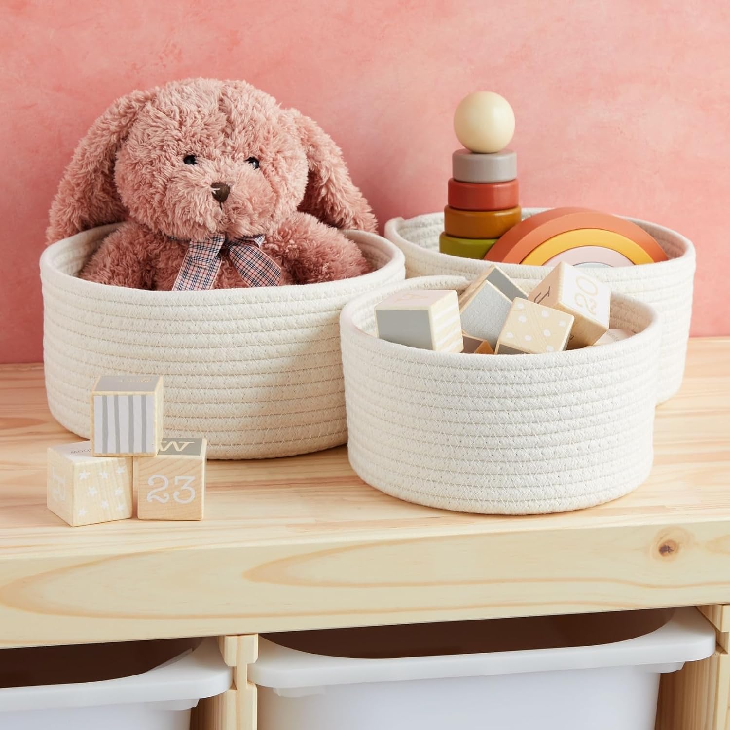 Round Metal Storage Bin — 9x9 - View 2