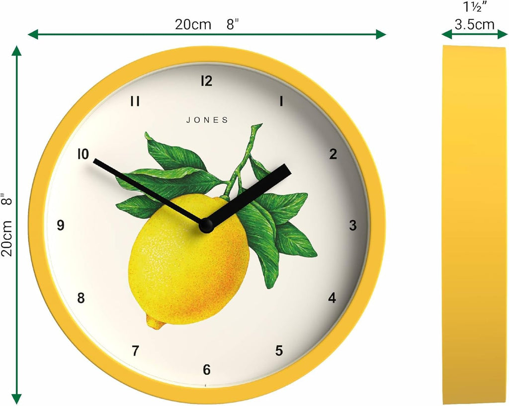 Round Beige Wall Clock — 8" - View 3