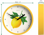Round Beige Wall Clock — 8" - View 3