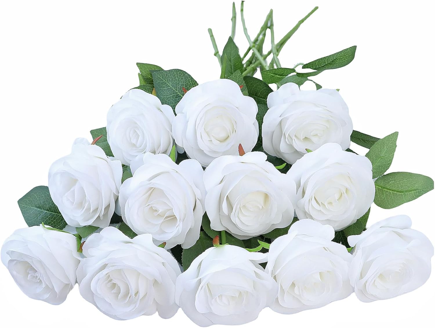 Beige Artificial Flowers — White