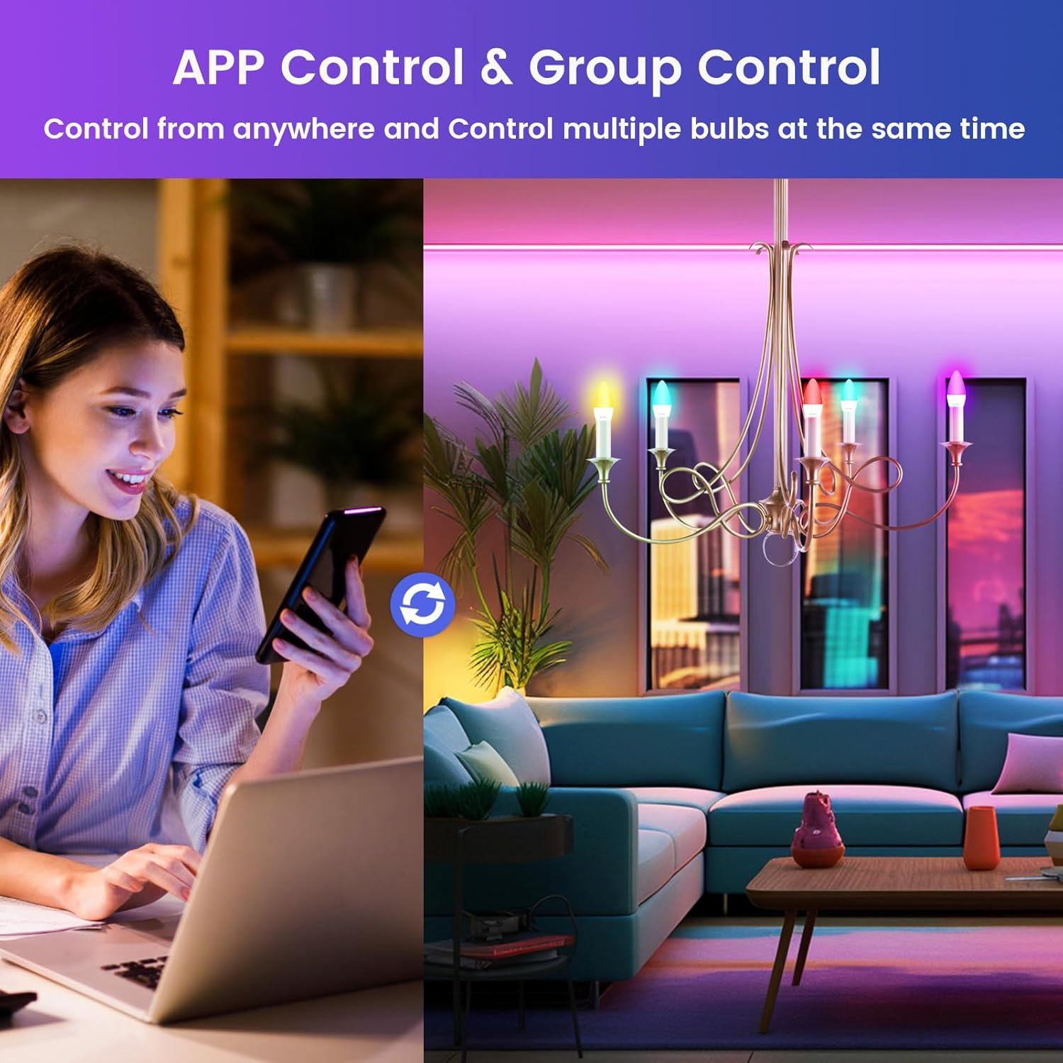 Smart Metal Color Changing Bulb - View 7