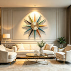 Luxe Metal Wall Clock — 22" - View 2