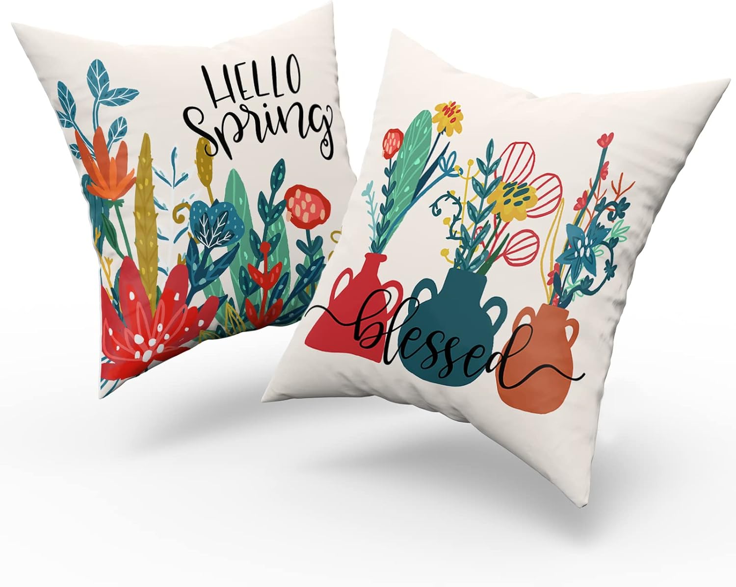 Beige Throw Pillow Cover — 18" - View 2