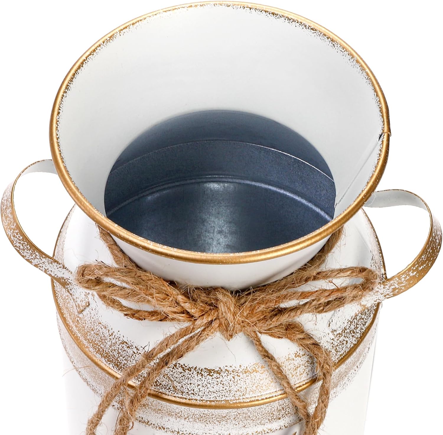 Farmhouse Metal Flower Vase — 5" - View 3