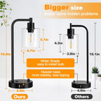 Dimmable Modern Black Desk Lamp - View 3