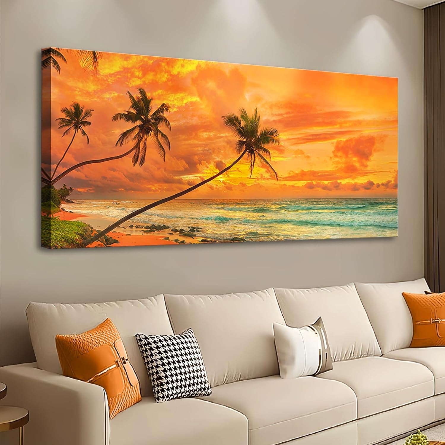 Black Framed Wall Art — 16" — 48"L x 24"W