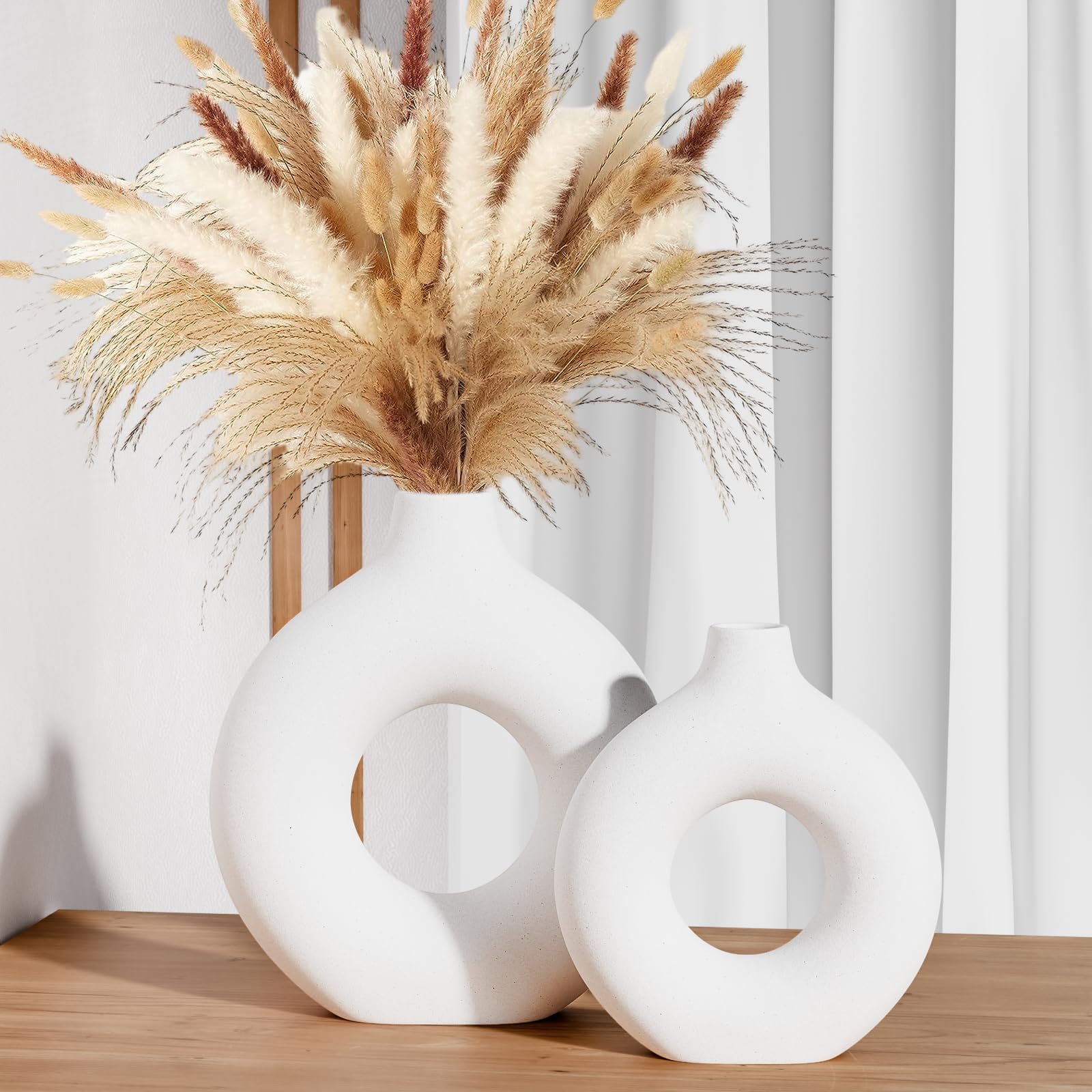 Modern Ceramic Decorative Vase — Set of 2