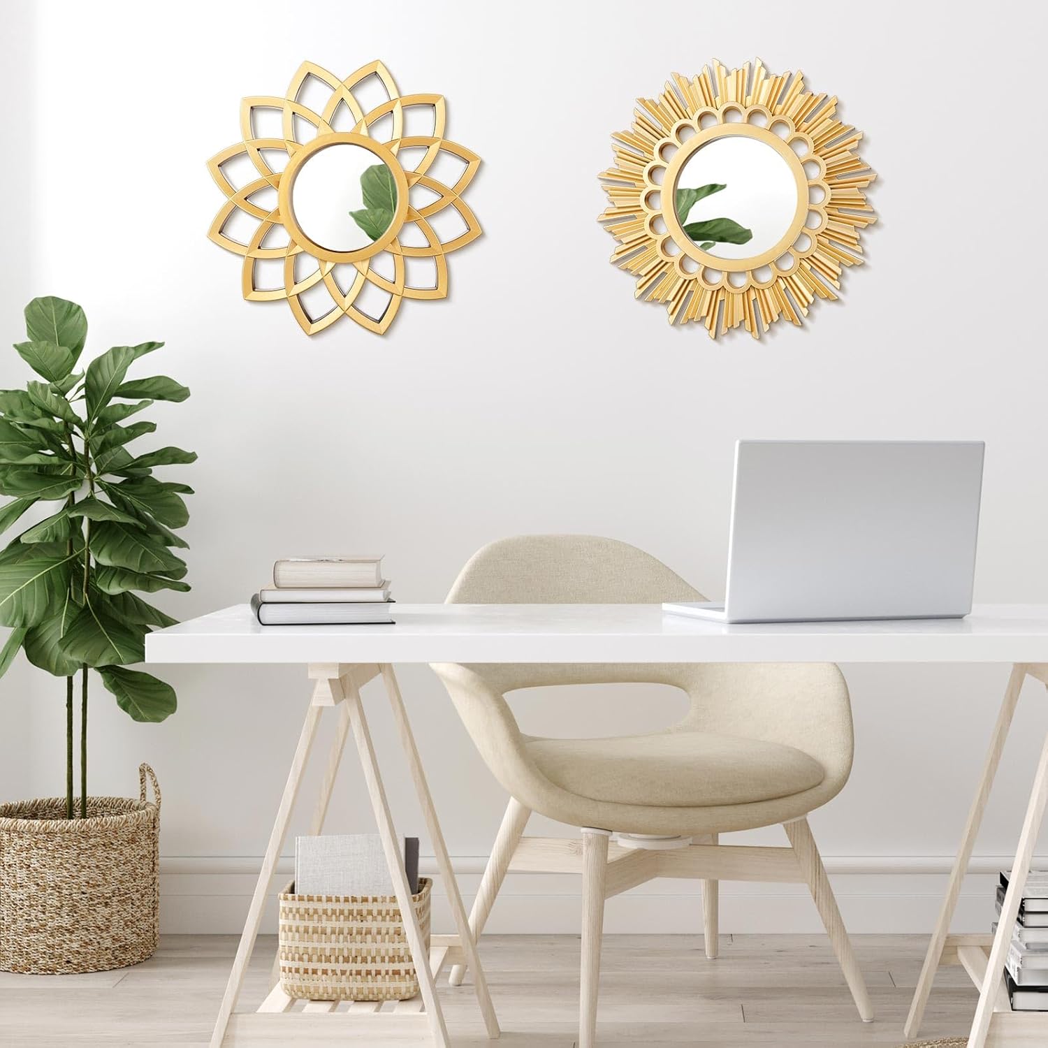 Boho Gold Mirror — Set of 4 - View 4